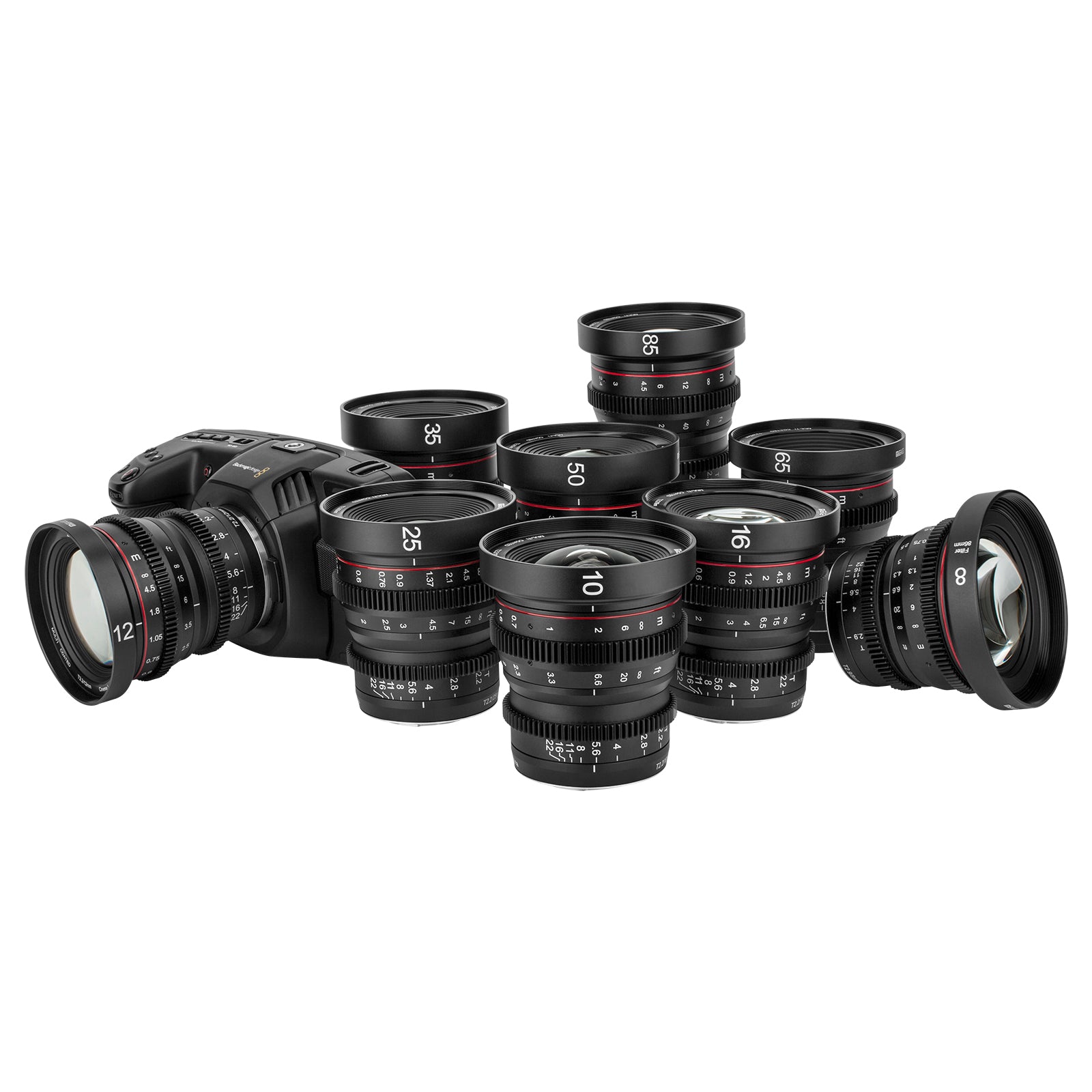 Meike Mini Prime Series 3*Cine Lens Kit for Panasonic and BMPCC M