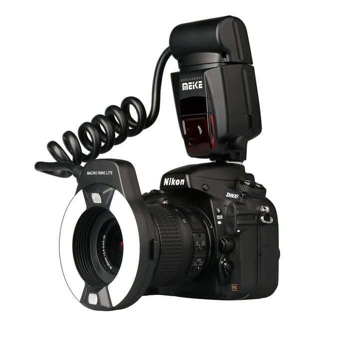 Meike 14EXT i-TTL Macro Ring Flash for Nikon with LED AF Assist Lamp