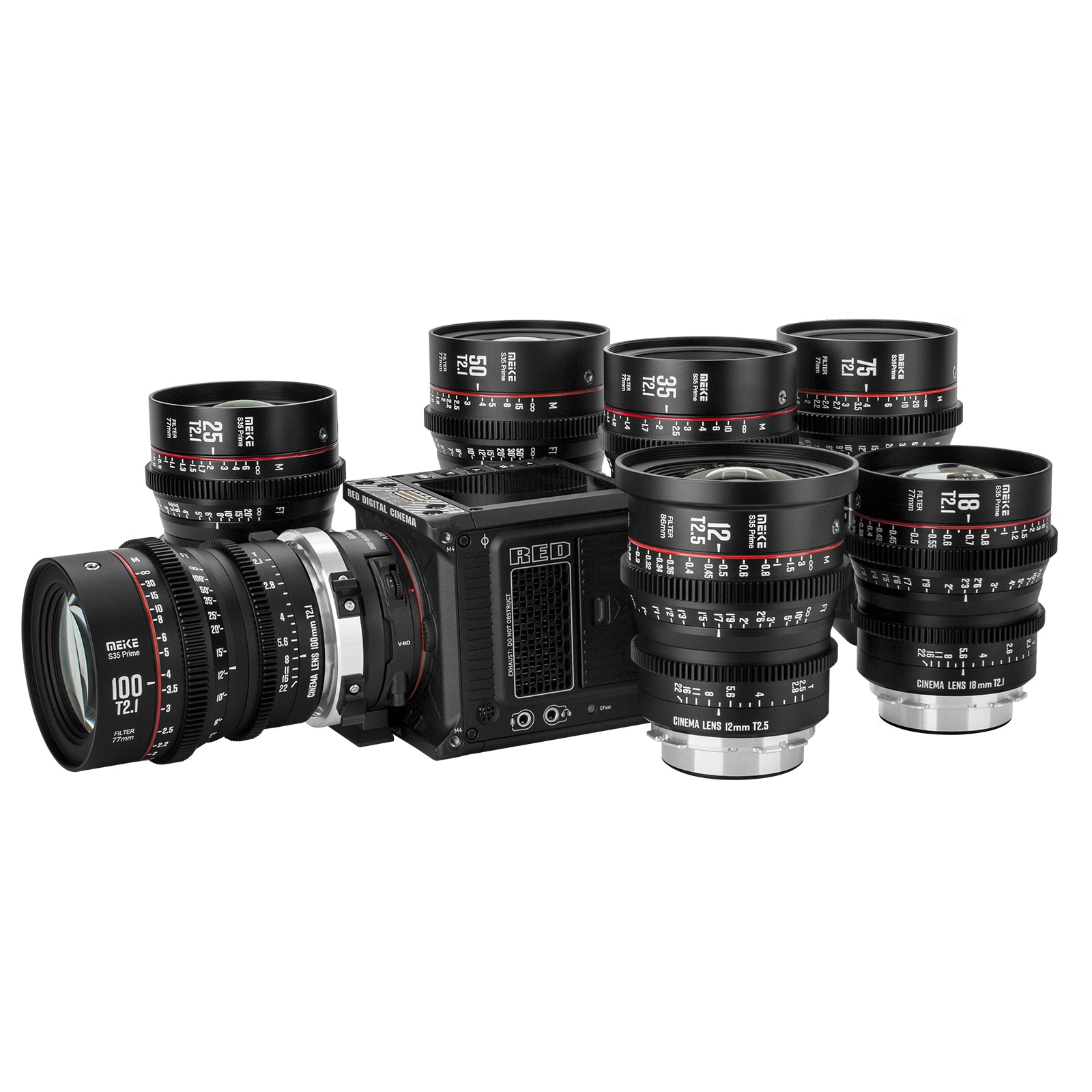 Meike Super 35 Prime Cinema Lens-100mm T2.1 for Canon EF-Mount/Arri PL-Mount Cine Camera