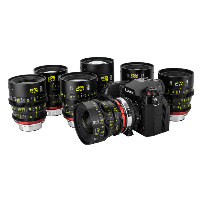 Meike FF Prime Cinema Lens Kit of 6-7 Lenses (PL/EF/E/RF/L mounts)