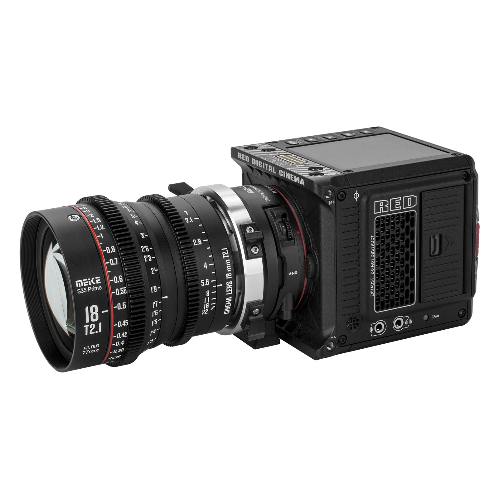 Meike Super 35 Prime Cinema Lens- 18mm T2.1 for Arri PL-Mount/Canon EF-Mount Cine Camera Compatible with BMPCC6K/BMPCC6Kpro/Z Cam S6/Red Komodo etc