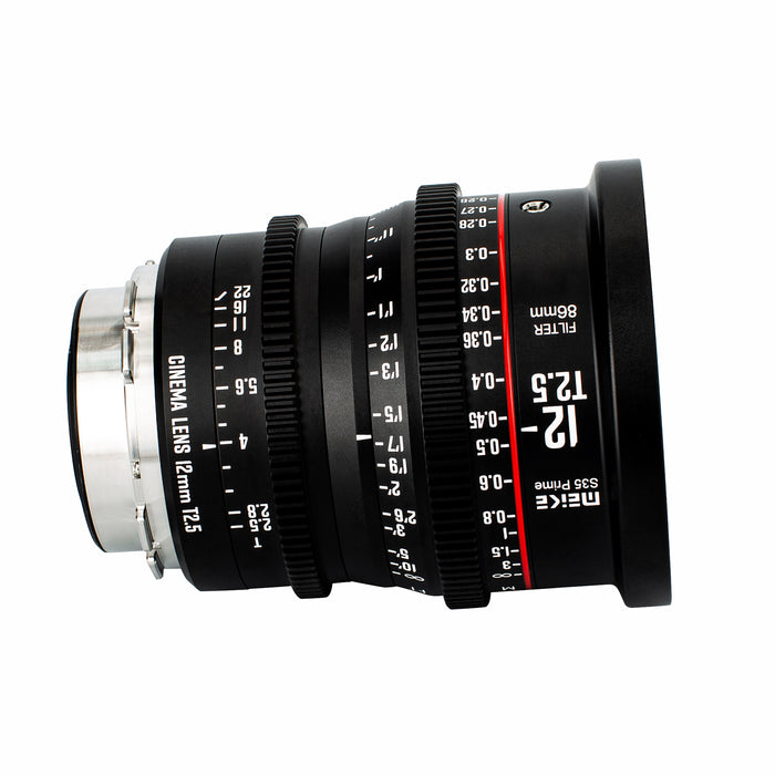 Meike Super 35 Prime Cinema Lens-12mm T2.5 for Canon EF-Mount / Arri PL-Mount Cine Cameras