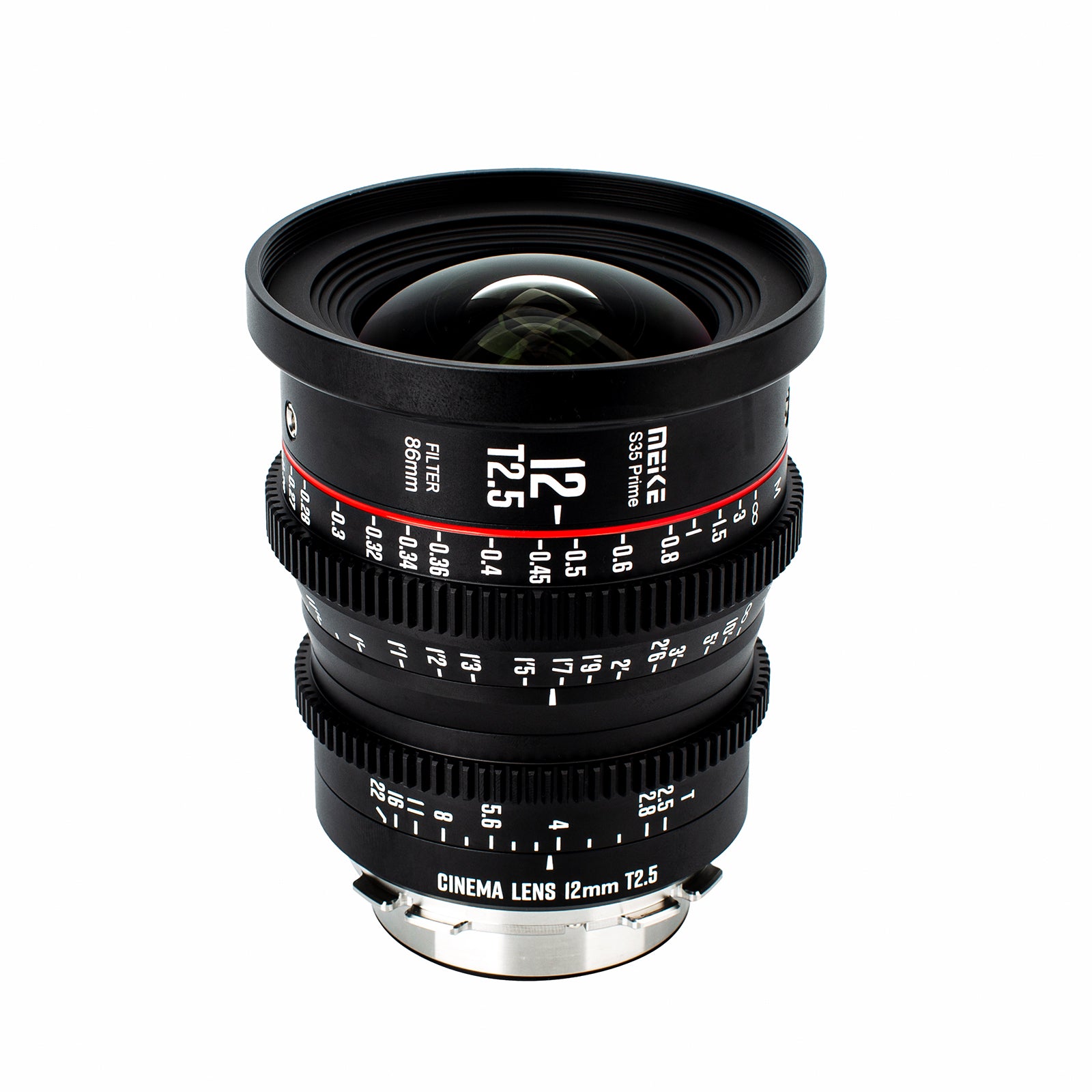 Meike Super 35 Prime Cinema Lens-12mm T2.5 for Canon EF-Mount / Arri PL-Mount Cine Cameras