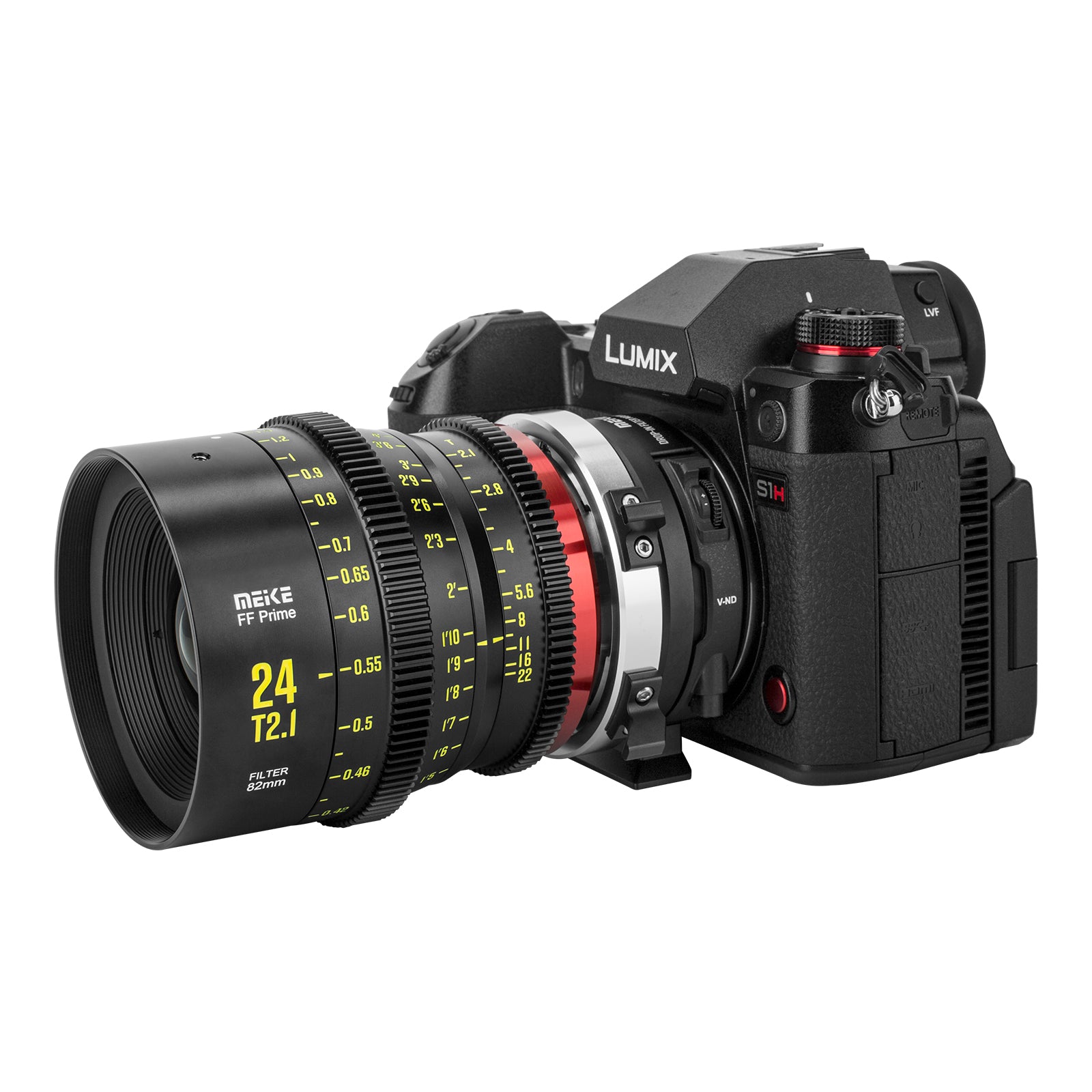 Meike FF Prime Cinema Lens -24mm T2.1 for Sony FX3/FX6/FX9,A7SIII,Canon R5,R6,RED Komodo X, BMPCC 6K PYXIS,Panasonic S1H,etc(PL/EF/E/RF/L mounts)