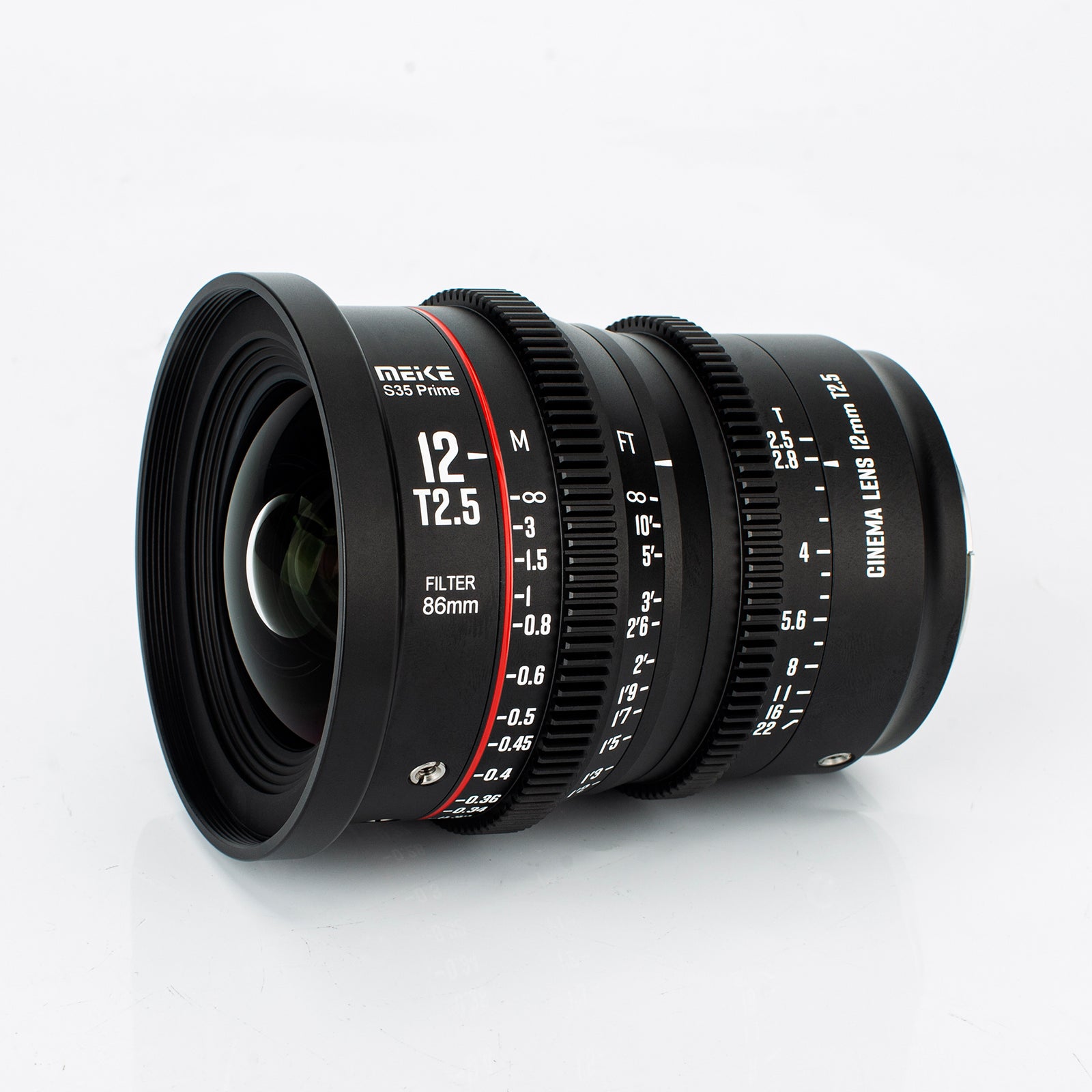 Meike Super 35 Prime Cinema Lens-12mm T2.5 for Canon EF-Mount / Arri PL-Mount Cine Cameras