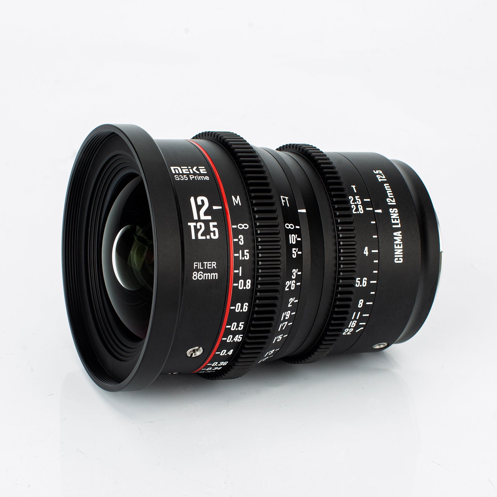 Meike Super 35 Prime Cinema Lens-12mm for Canon EF-Mount Arri P