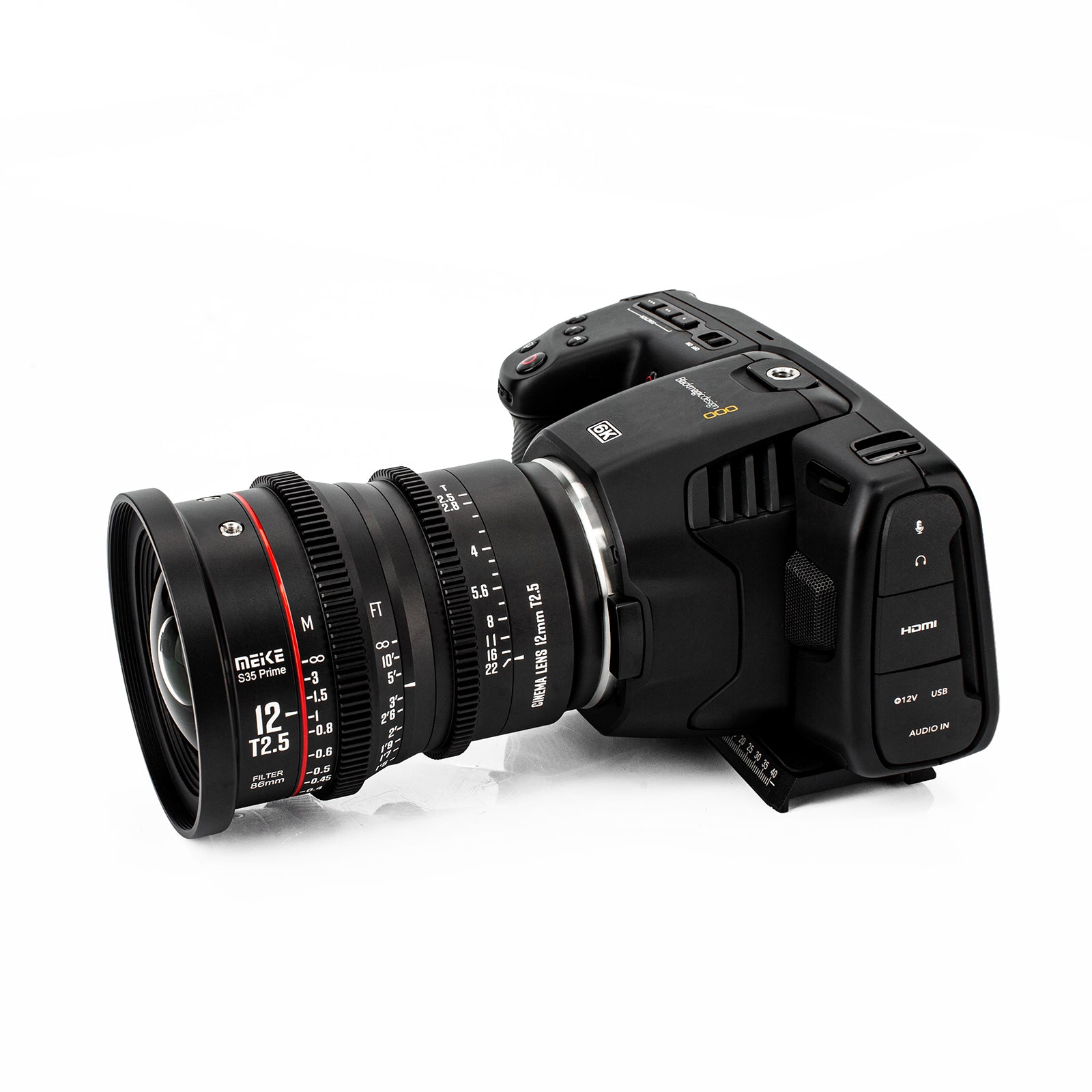 Meike Super 35 Prime Cinema Lens-12mm T2.5 for Canon EF-Mount / Arri PL-Mount Cine Cameras