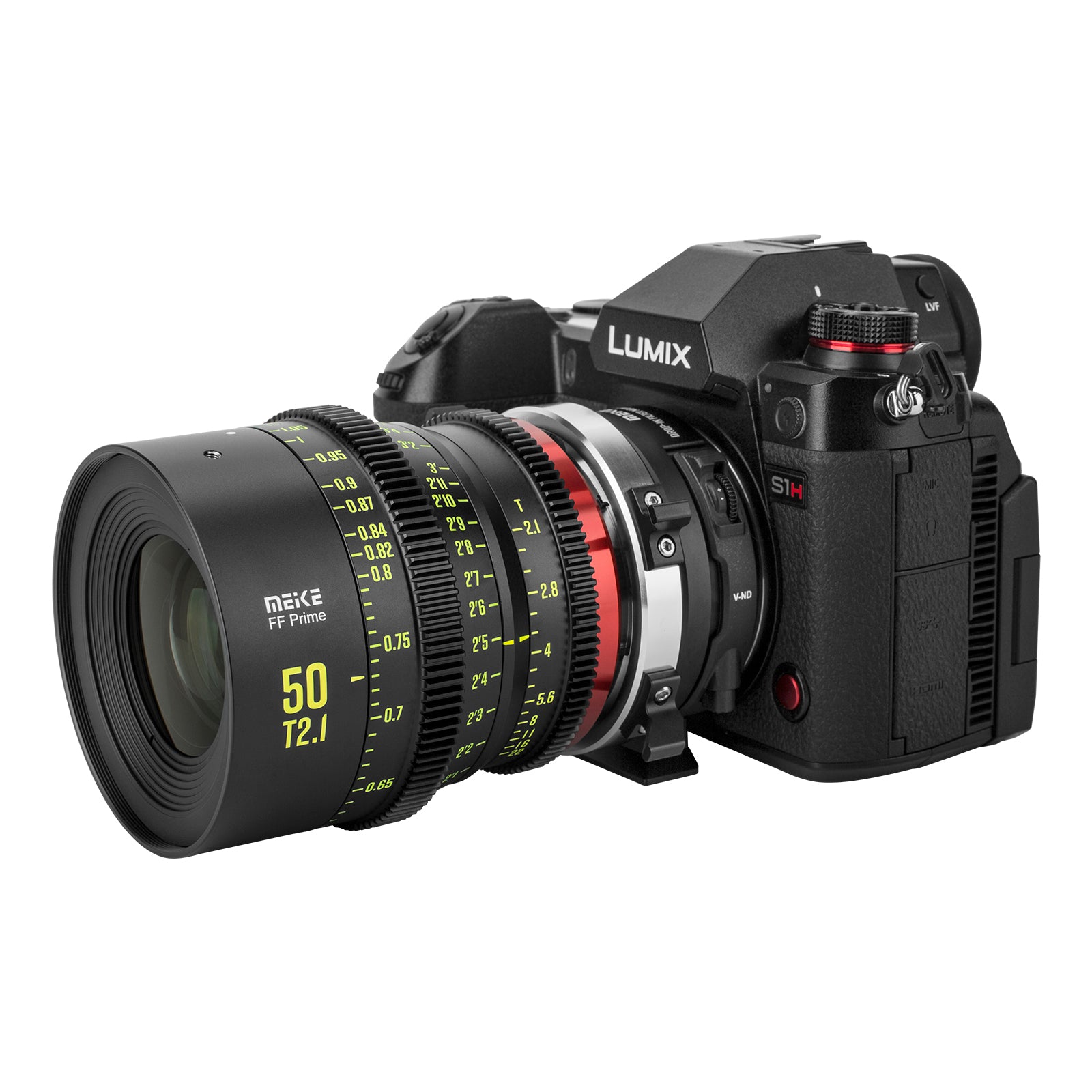 Meike FF Prime Cinema Lens -50mm T2.1 for Sony FX3/FX6/FX9,A7SIII,Canon R5,R6,RED Komodo X, BMPCC 6K PYXIS,Panasonic S1H,etc(PL/EF/E/RF/L mounts)