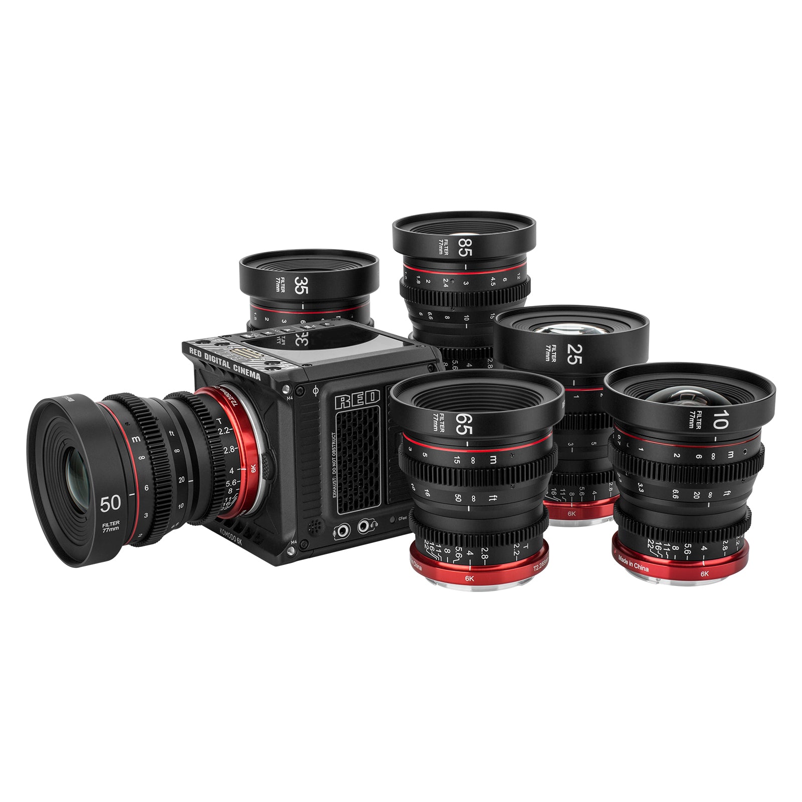 Meike Mini Prime T2.2 Series 3* Cine lens Kit for RF Mount+Cine Lens Case-Fast Delivery