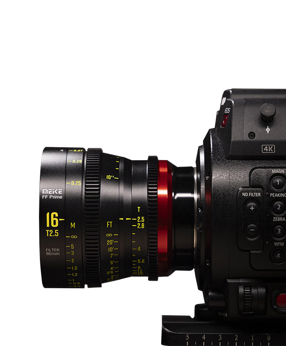 Meike FF Prime Cinema Lens -16mm T2.5 for Sony FX3/FX6/FX9,A7SIII,Canon R5,R6,RED Komodo X, BMPCC 6K PYXIS,Panasonic S1H,etc(PL/EF/E/RF/L mounts)