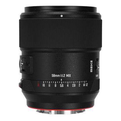 MEIKE 58mm F1.2 MIX APS-C Auto Focus Large Aperture X Mount Lens for Fujifilm Cameras