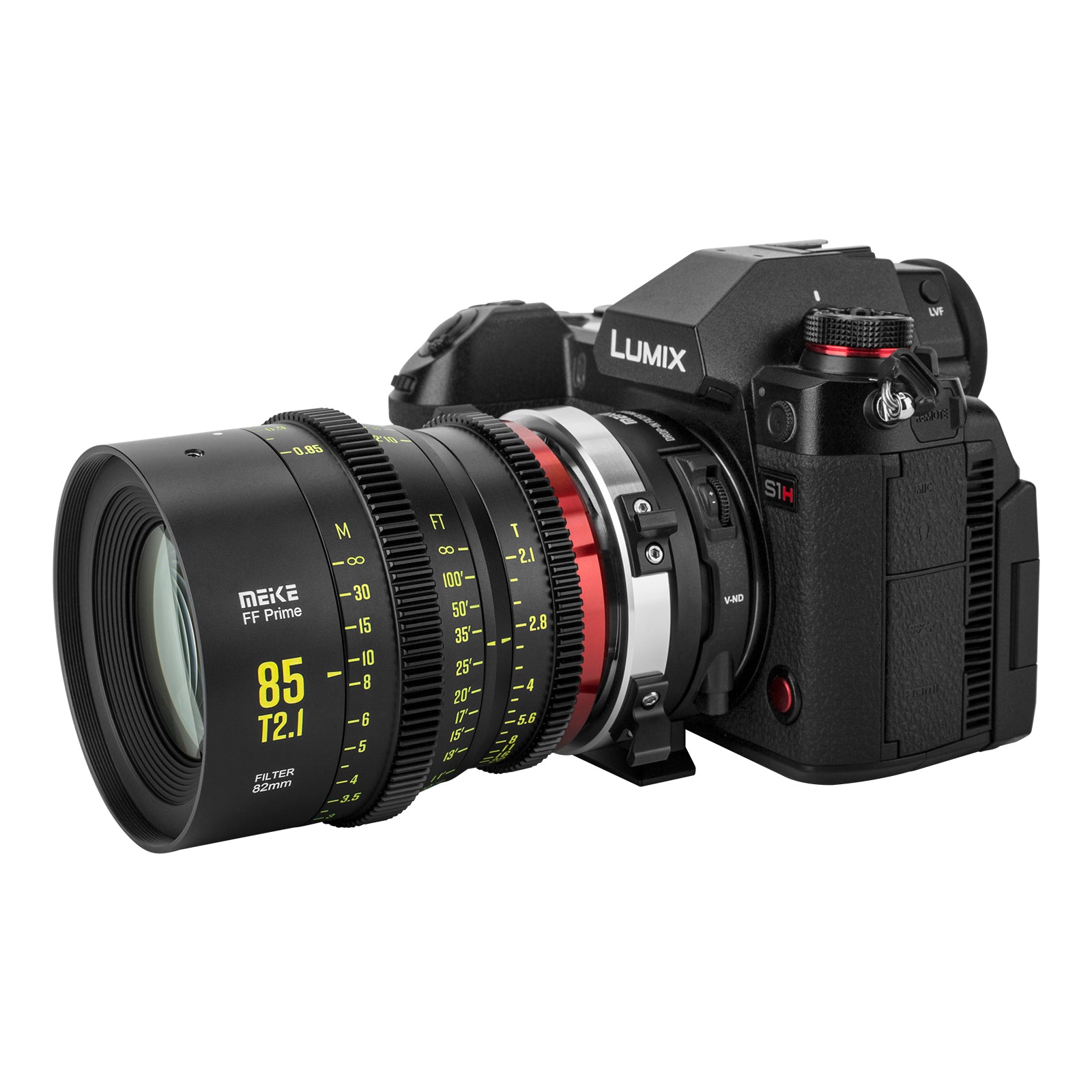 Meike FF Prime Cinema Lens -85mm T2.1 for Sony FX3/FX6/FX9,A7SIII,Canon R5,R6,RED Komodo X, BMPCC 6K PYXIS,Panasonic S1H,etc(PL/EF/E/RF/L mounts)