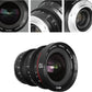 Meike T2.2 Series 3*(8mm&10mm included)Cine lens Kit for M43 Olympus Panasonic Lumix Cameras and BMPCC+6 lenses Case-Fast Delivery