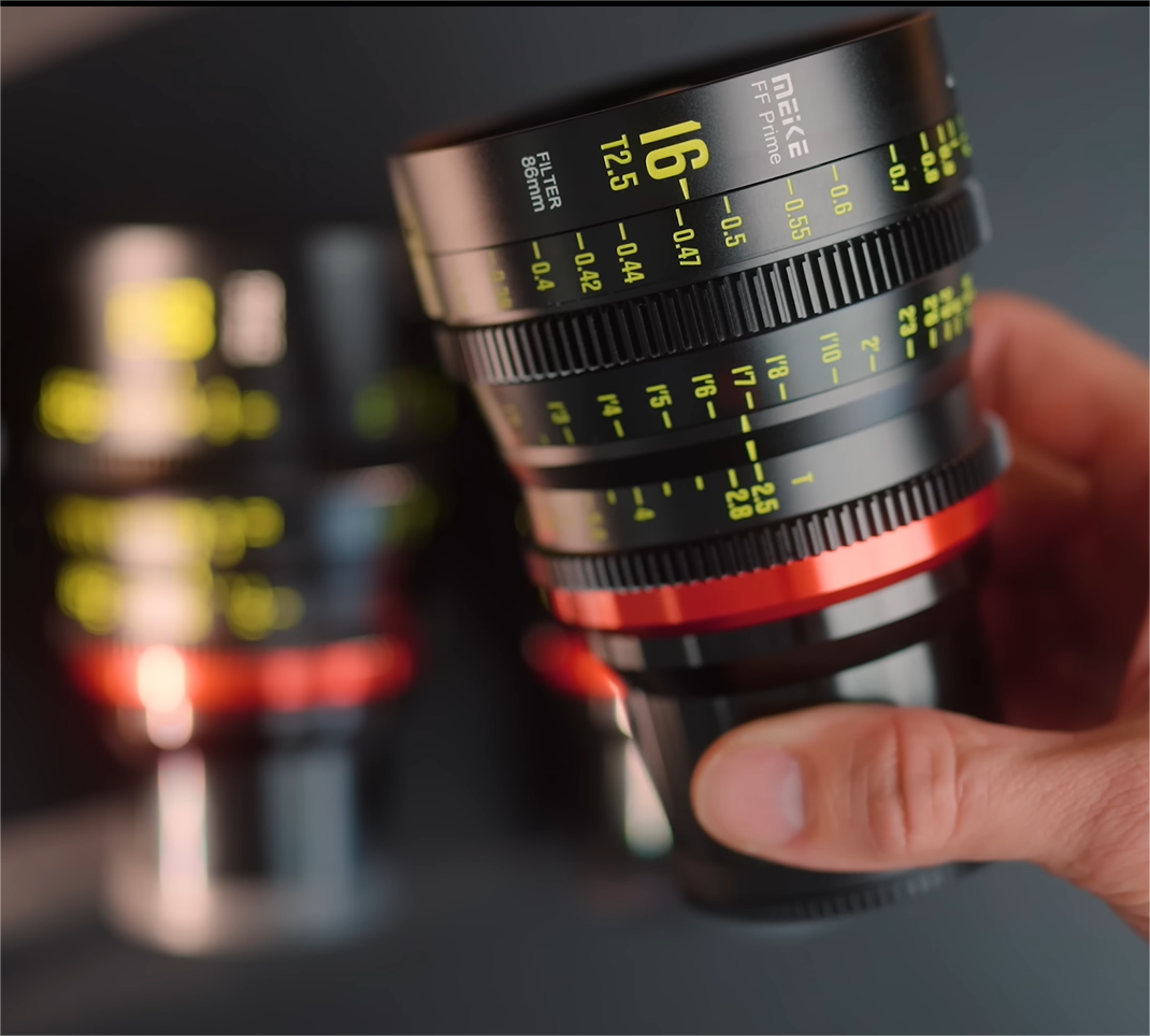 Meike FF Prime Cine Lens Kit of 4 Lenses for Full Frame Cinema Cameras Meike FF Prime Cine Lens Kit of 4 Lenses for Full Frame Cinema Cameras