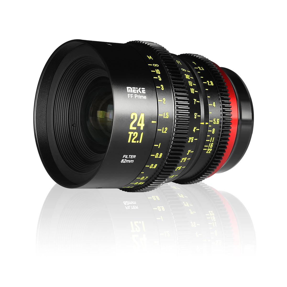 Meike FF Prime Cinema Lens -24mm T2.1 for Sony FX3/FX6/FX9,A7SIII,Canon R5,R6,RED Komodo X, BMPCC 6K PYXIS,Panasonic S1H,etc(PL/EF/E/RF/L mounts)