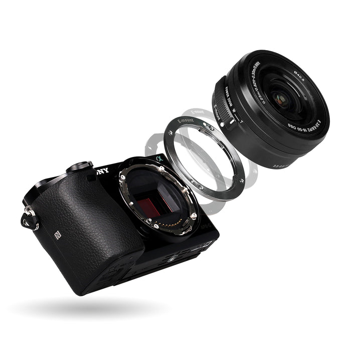 Meike MK-EM1 E-Mount Lens Mount Minimize Lens Shake Long Life Metal Mount for Sony E-mount series Camera
