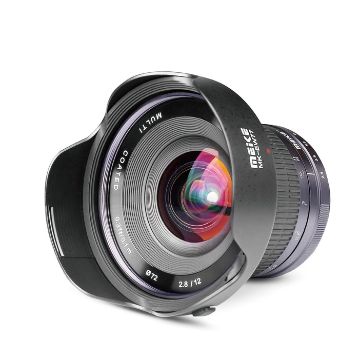 Meike 12mm F2.8 APS-C Prime Ultra Wide Angle Manual Lens for X/E/EFM/M43 Mount