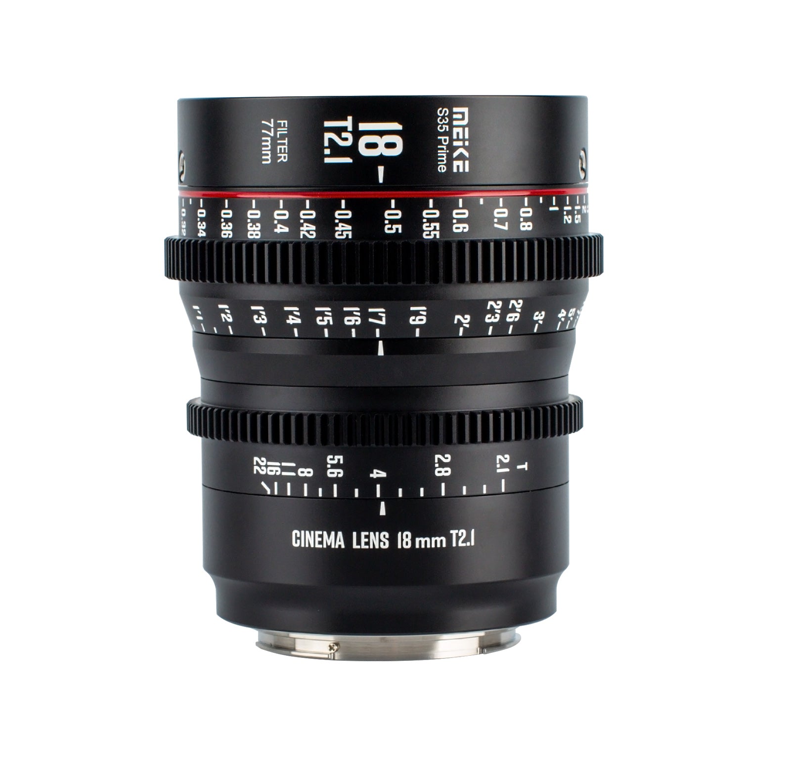 Meike Super 35 Prime Cinema Lens- 18mm T2.1 for Arri PL-Mount/Canon EF-Mount Cine Camera Compatible with BMPCC6K/BMPCC6Kpro/Z Cam S6/Red Komodo etc