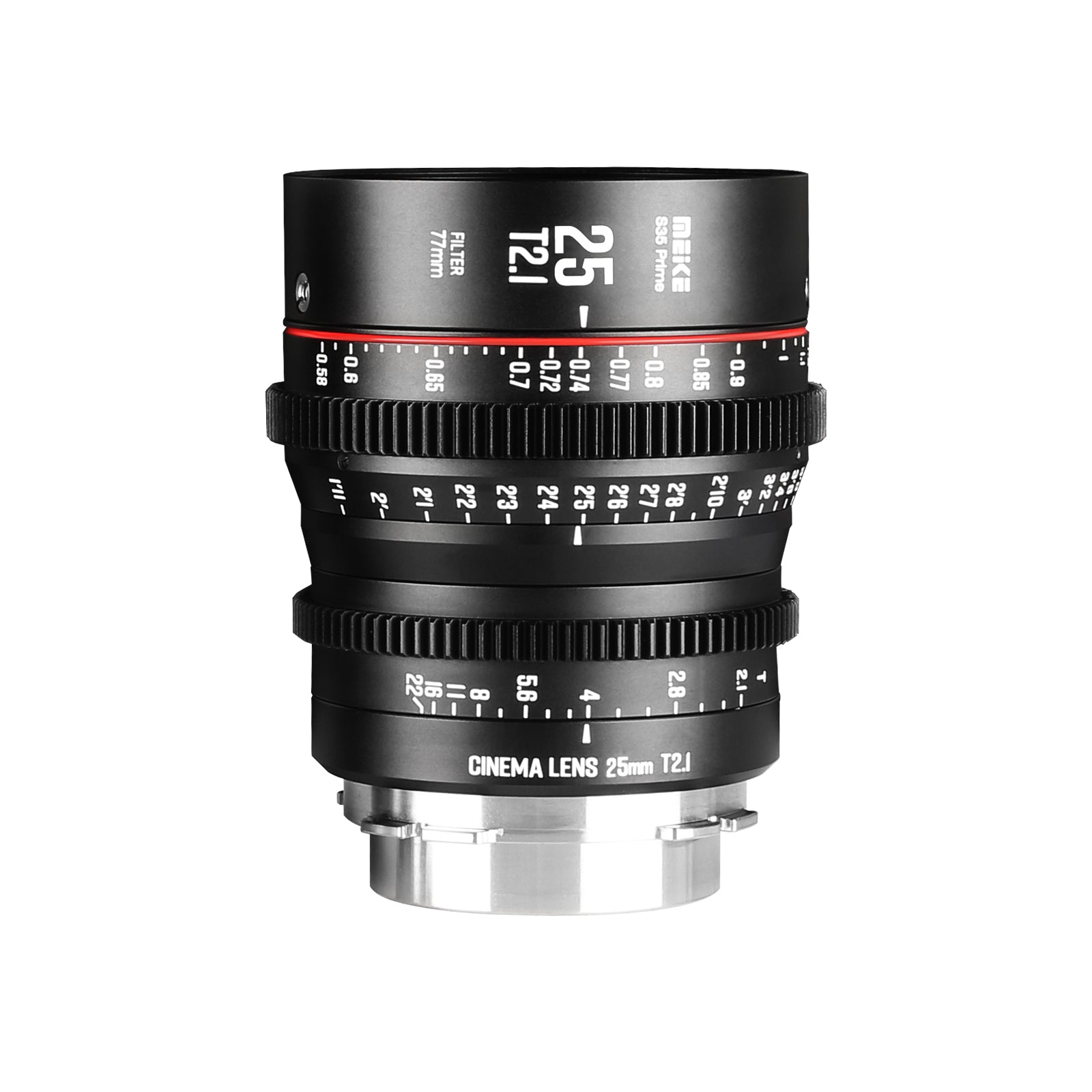 Meike Super 35 Prime Cinema Lens-25mm T2.1 for Canon EF-Mount/Arri PL-Mount Cine Camera