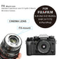 Meike Mini Prime T2.2 Series 4-6* Cine lens Kit for Fujifilm X Mount Cameras with Hard Case