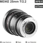 Meike T2.2 Series 3*(8mm&10mm included)Cine lens Kit for M43 Olympus Panasonic Lumix Cameras and BMPCC+6 lenses Case-Fast Delivery