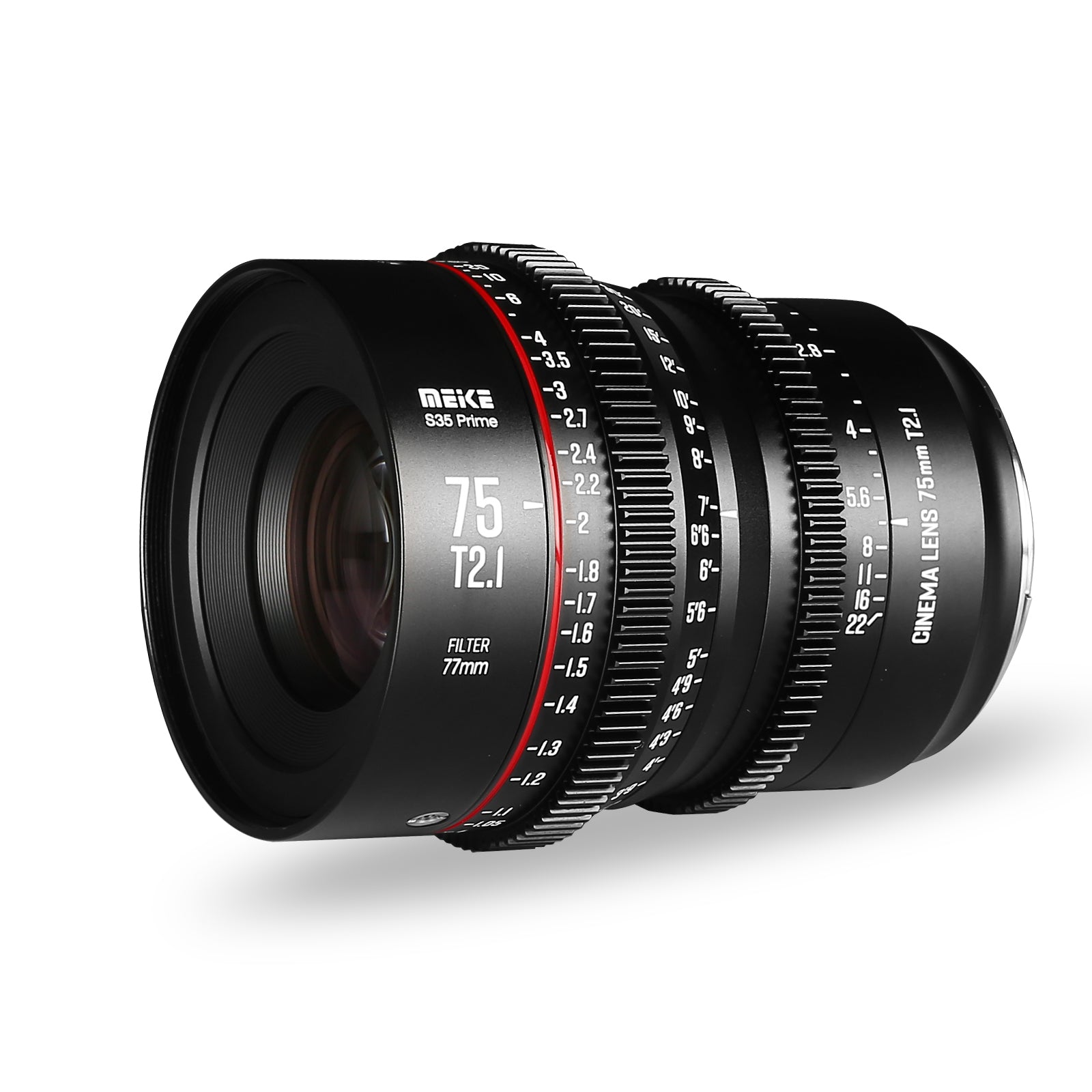 Meike Super 35 Prime Cinema Lens-75mm T2.1 for Canon EF-Mount/Arri PL-Mount Cine Camera