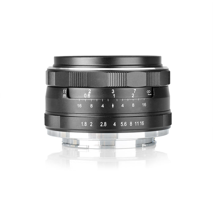 Meike 25mm F1.8 Large Aperture Wide Angle Lens Manual Focus Lens Compatible With X/E/EFM/M43 Mount