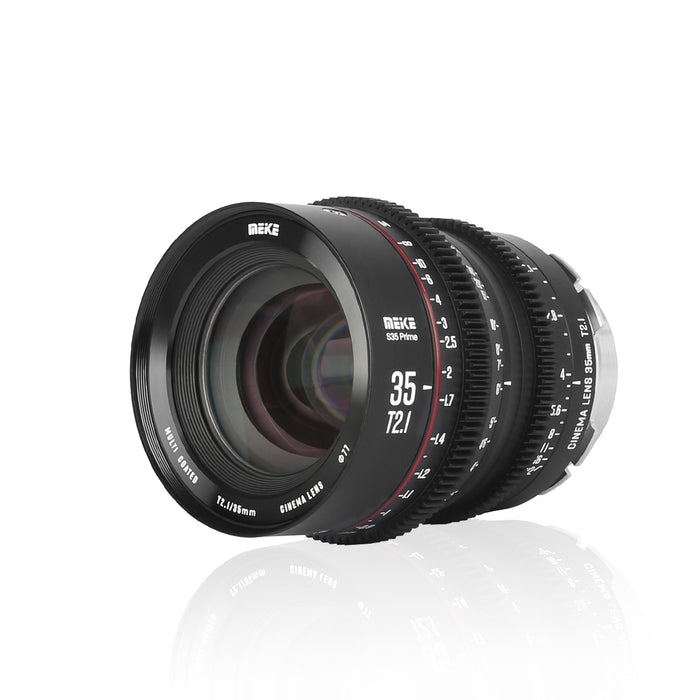 Meike Super 35 Prime Cinema Lens-35mm T2.1 for Canon EF-Mount/Arri EF-Mount Cine Camera