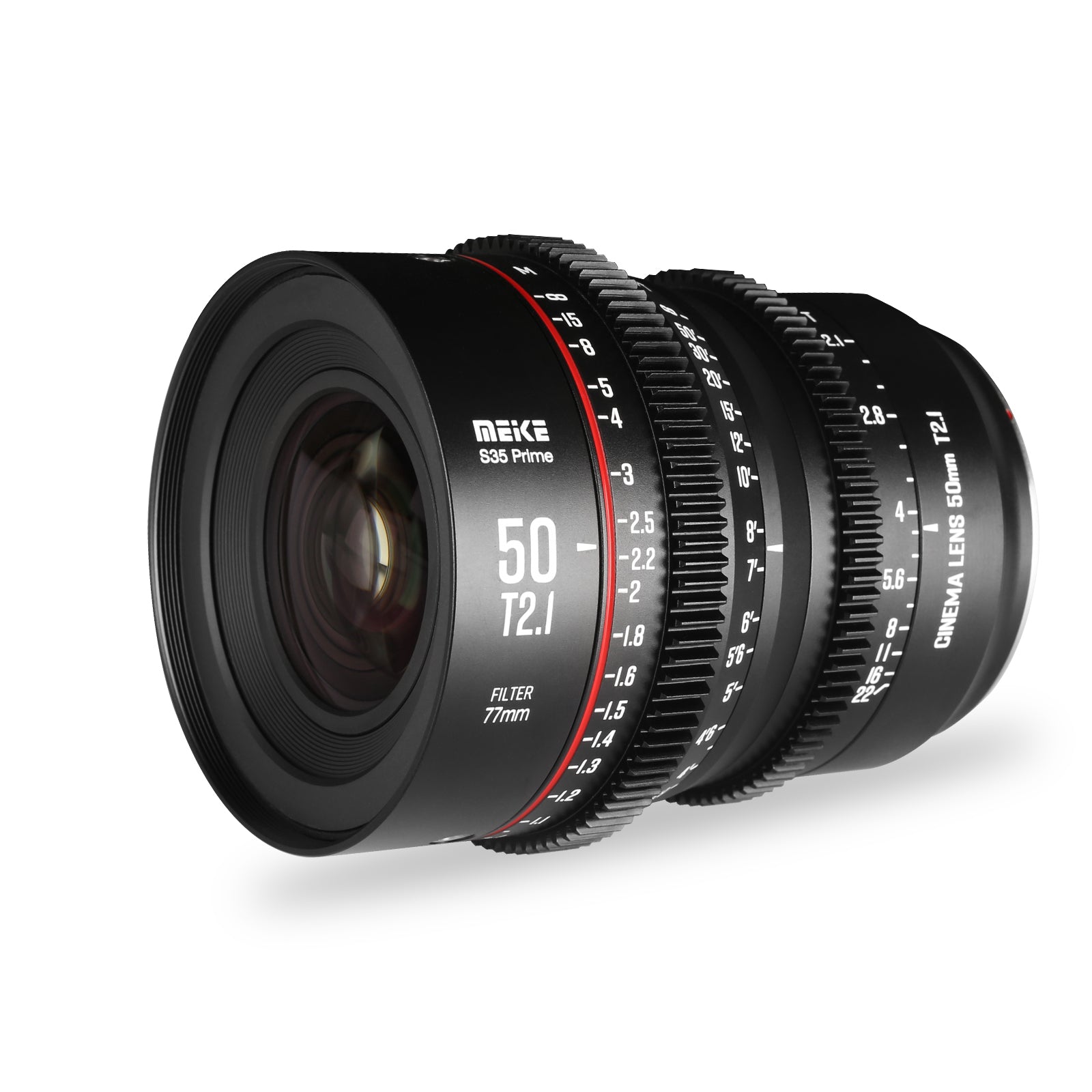 Meike Super 35 Prime Cinema Lens-50mm T2.1  for Canon EF-Mount/Arri PL-Mount Cine Camera