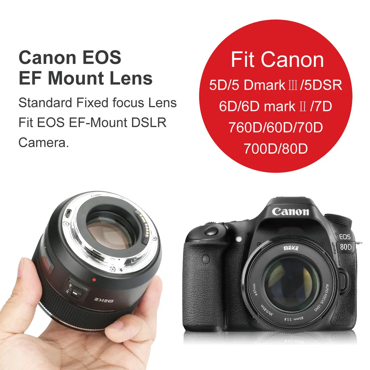 Meike Teleobiettivo 85 mm F1.8 SE Mark II STM AF Full Frame autofocus medio ad alta risoluzione 8K obiettivo verticale compatibile con fotocamere reflex digitali Canon EOS EF Mount 5D 6D 5D Meike Teleobiettivo 85 mm F1.8 SE Mark II STM AF Full Frame autofocus medio ad alta risoluzione 8K obiettivo verticale compatibile con fotocamere reflex digitali Canon EOS EF Mount 5D 6D 5D