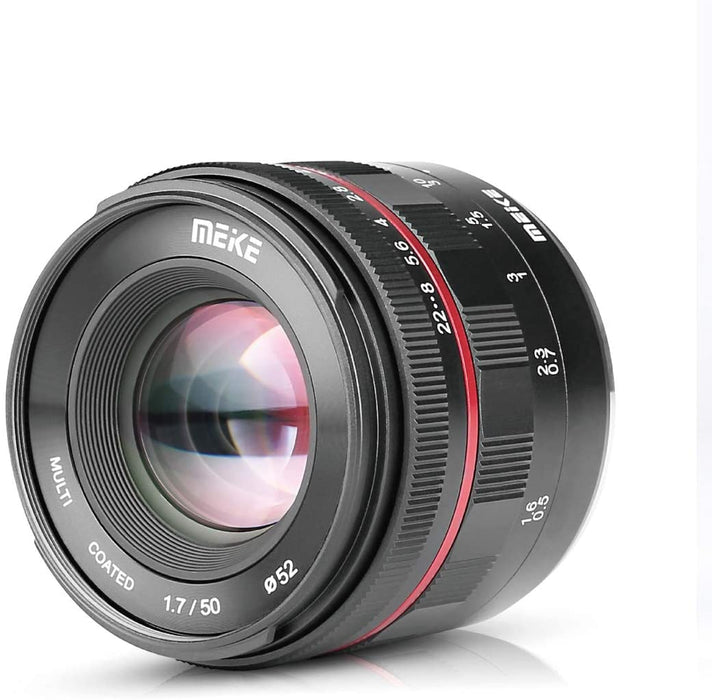 Meike 50mm F1.7 Full Frame Large Aperture Manual Focus Lens for L/E/X/RF/EFM Mount