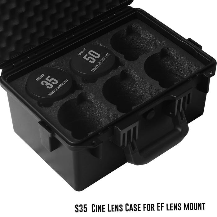 Meike Super 35 Cine Lens Hard Case for EF/PL Mount （5 -7 Lenses Case）