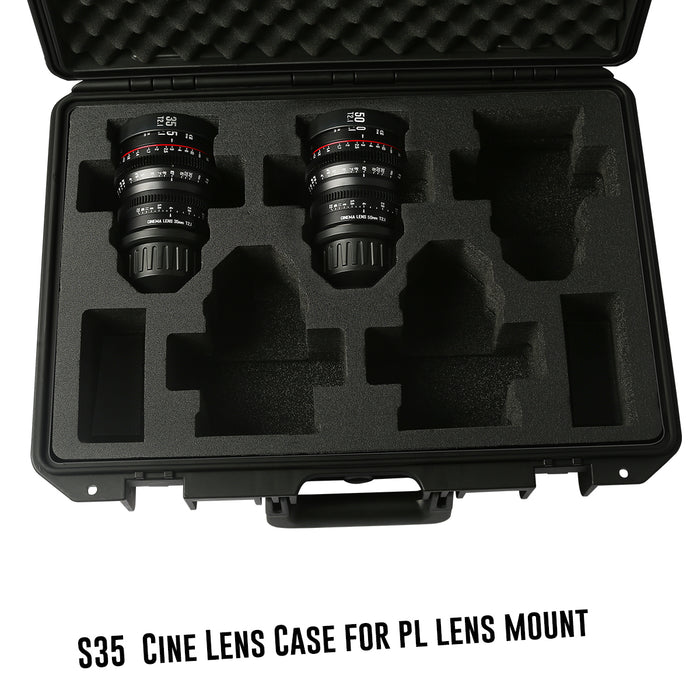 Meike Super 35 Cine Lens Hard Case for EF/PL Mount （5 -7 Lenses Case）