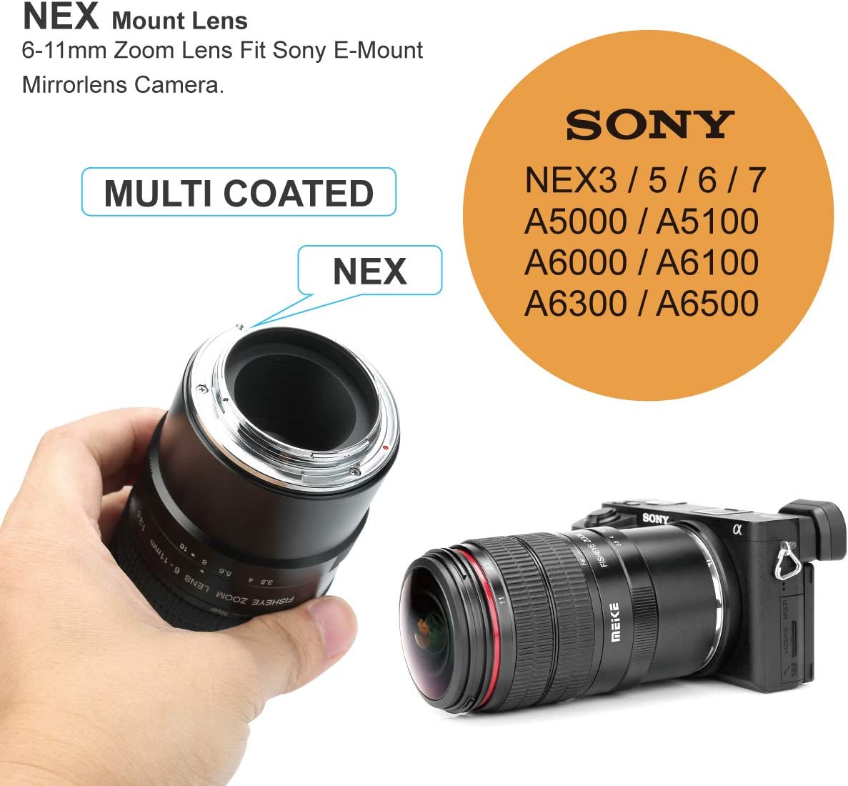 Meike MK611F35EFM Meike 6-11mm/F3.5 フィッシュアイレンズ MF キヤノンEF-Mマウント Meike MK-6-11 mm F3.5 Fish Eye Lens | eBay