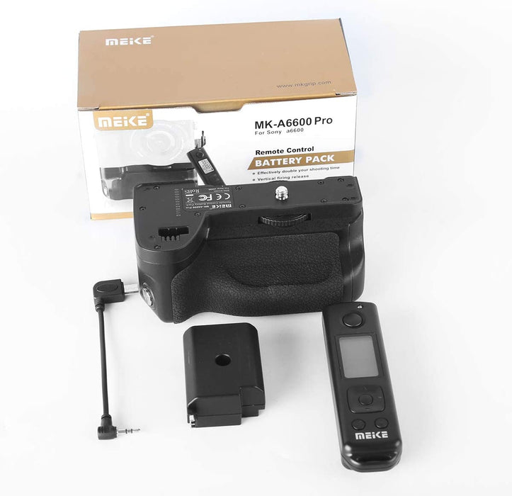 Meike MK-A6600 Pro Battery Grip Built-in Remote Controller Up to 100M