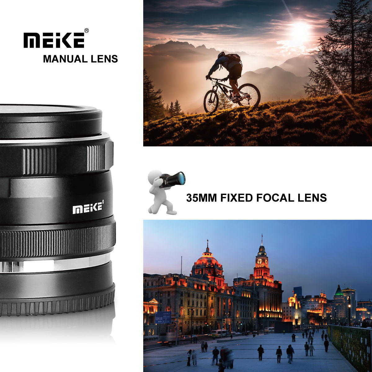 Meike 35mm APS-C Manual Focus Lens for X Mount