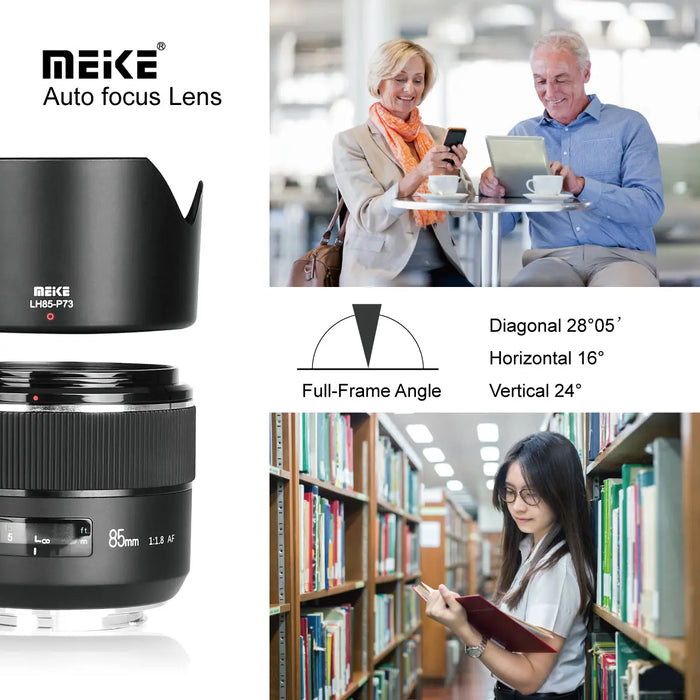 Meike 85mm F1.8 Auto Focus DC Full Frame Lens for EF/F Mount Camera