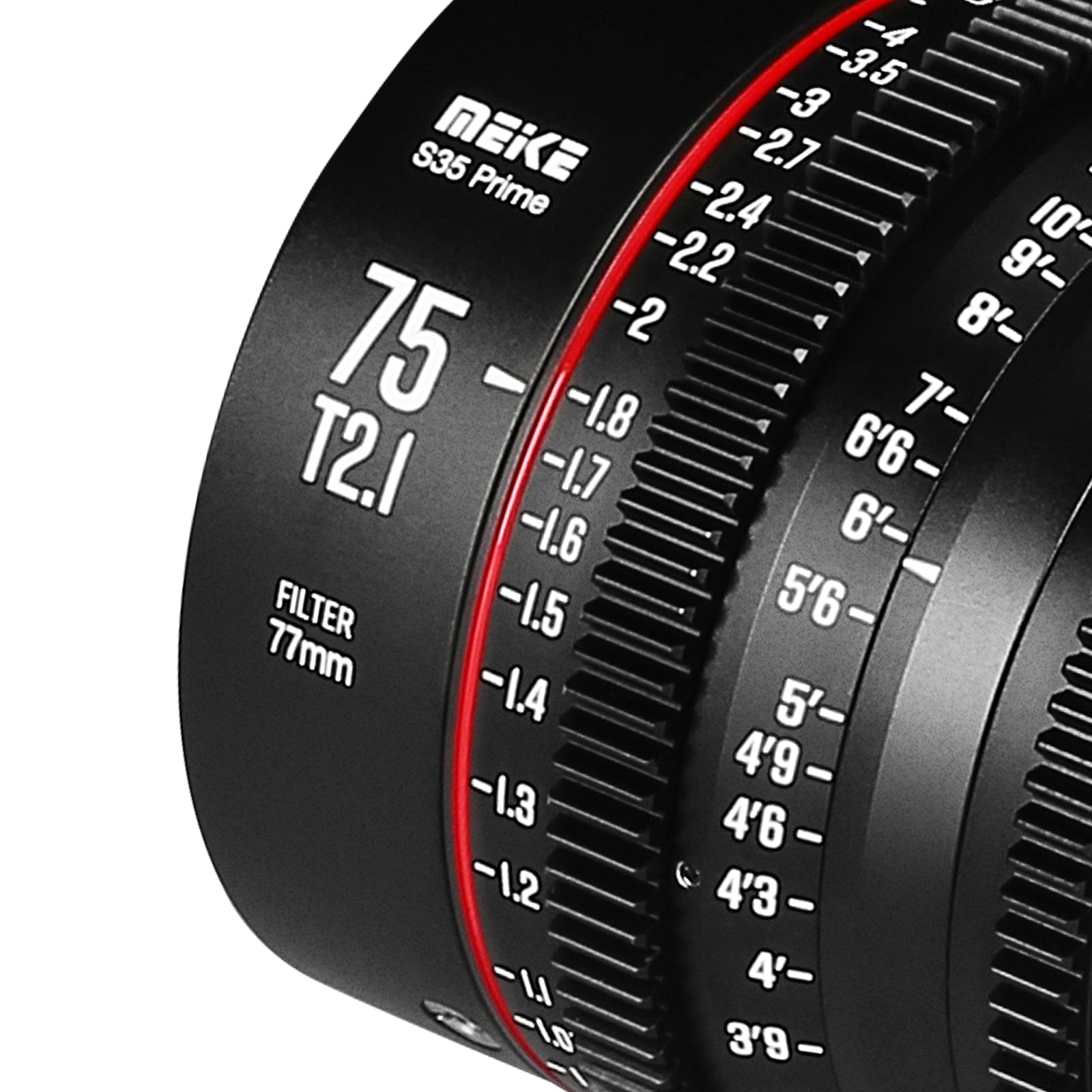 Meike Super 35 Prime Cinema Lens-75mm T2.1 for Canon EF-Mount/Arri PL-Mount Cine Camera