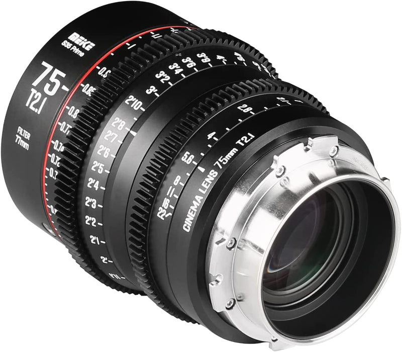 Meike Super 35 Frame Series 4* Cine Lens Kit for Cinema Camera System, such as RED Komodo, BMPCC 6K, BMPCC 6K Pro,Z CAM S6 and Canon C70 etc.+Cine Lens Case -Fast Delivery