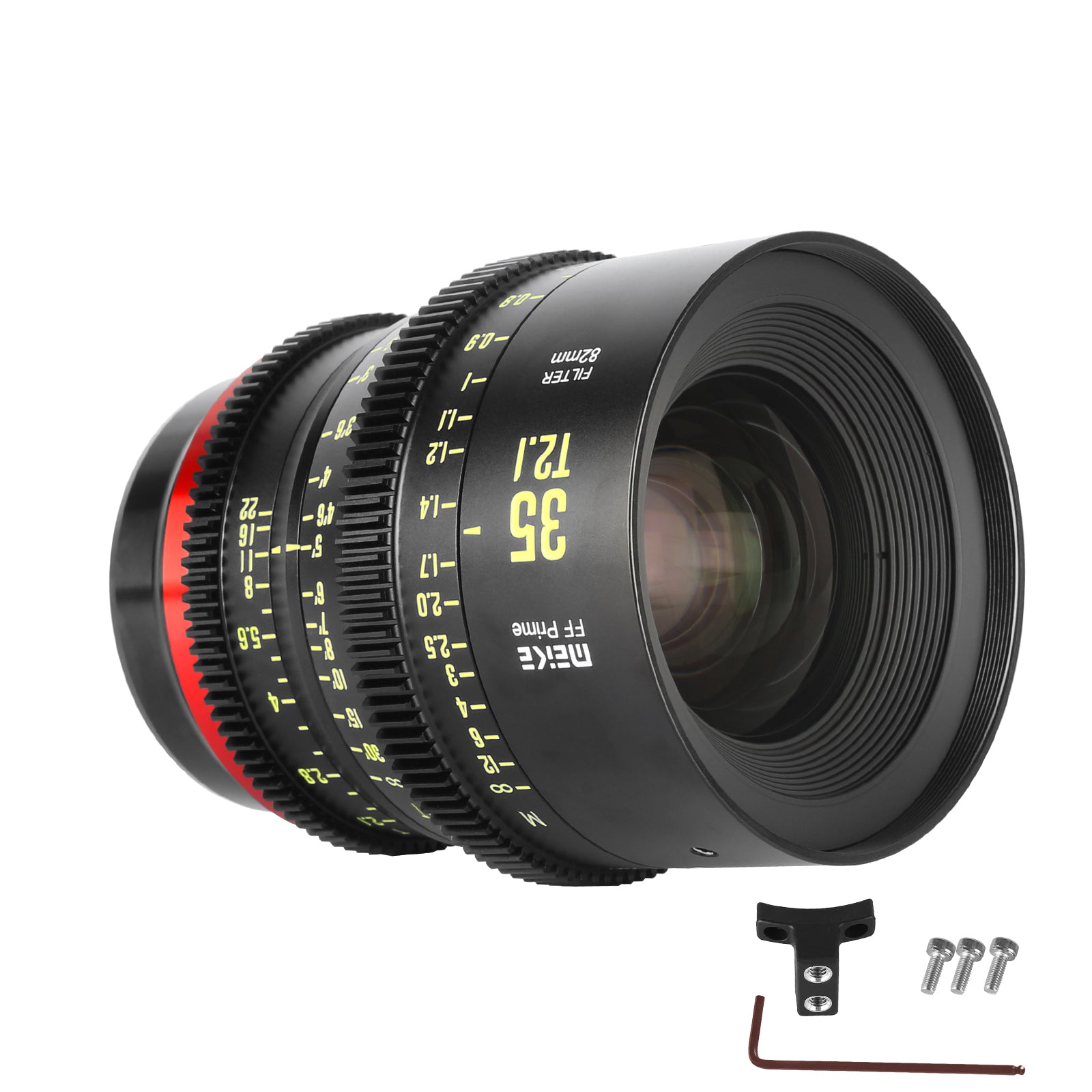 Meike FF Prime Cinema Lens -35mm T2.1 for Sony FX3/FX6/FX9,A7SIII,Canon R5,R6,RED Komodo X, BMPCC 6K PYXIS,Panasonic S1H,etc(PL/EF/E/RF/L mounts)