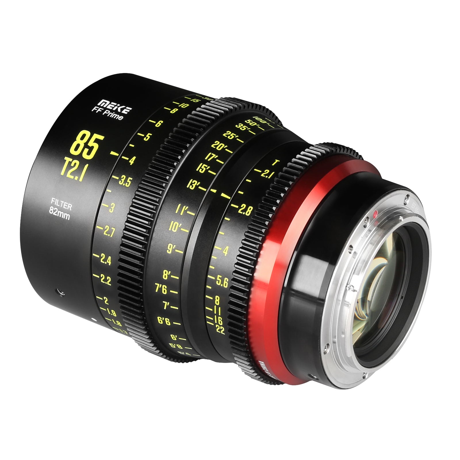 Meike FF Prime Cinema Lens -85mm T2.1 for Sony FX3/FX6/FX9,A7SIII,Canon R5,R6,RED Komodo X, BMPCC 6K PYXIS,Panasonic S1H,etc(PL/EF/E/RF/L mounts)