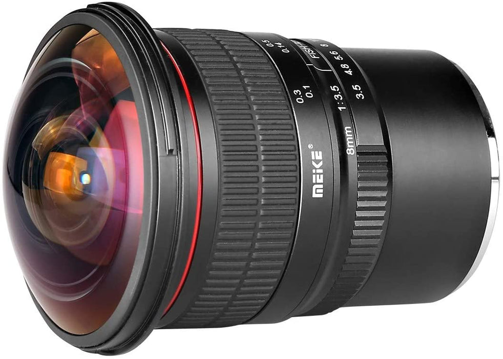 Meike 8mm F3.5 APS-C Ultra Wide Angle Fisheye Lens Manual Focus For F/