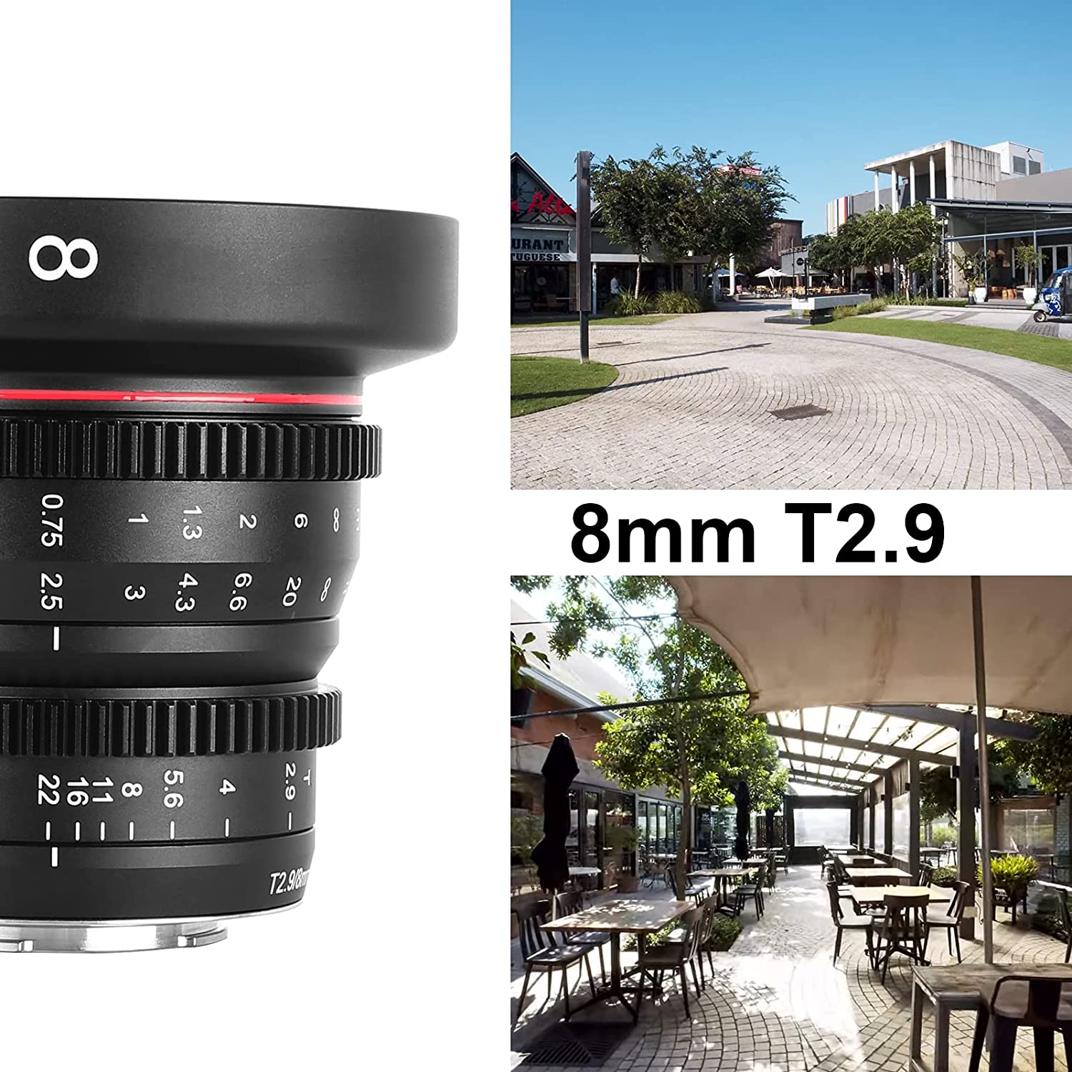 Meike T2.2 Series 6*Cine lens Kit for M43 Olympus Panasonic Lumix Cameras and BMPCC+6 lenses Case-Fast Delivery