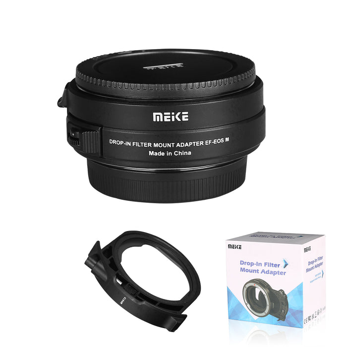Meike MK-EFTM-C Drop-in Filter Mount Adapter EF to EOS-M with Variable ND Filter