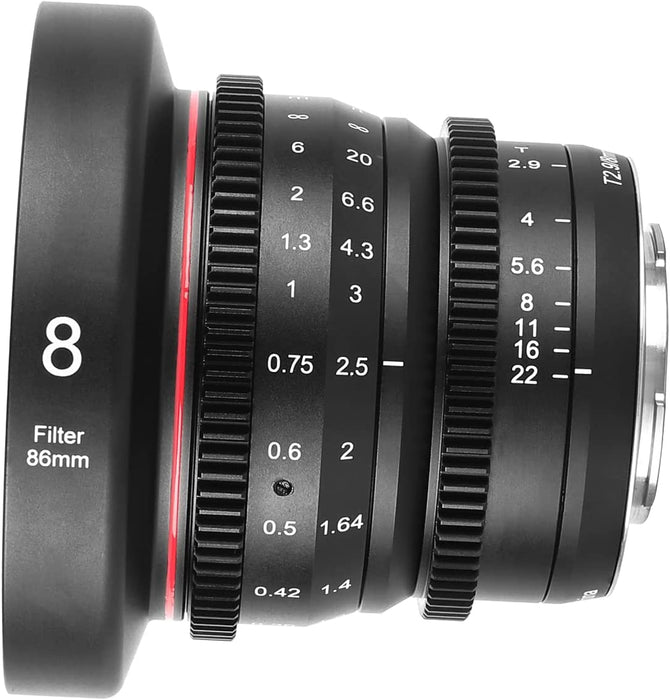 Meike T2.2 Series 6*Cine lens Kit for M43 Olympus Panasonic Lumix