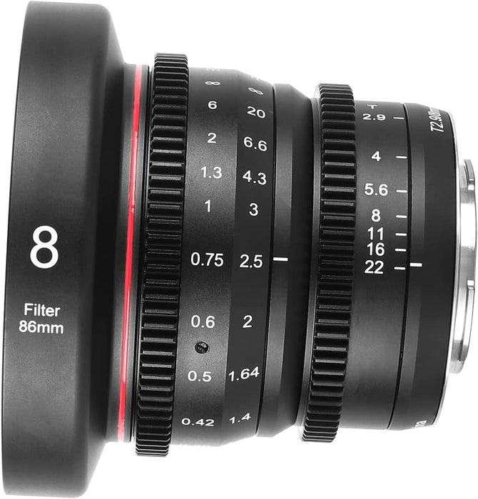 Meike T2.2 Series 4*(except 8mm&10mm)Cine lens Kit for M43 Olympus Pan