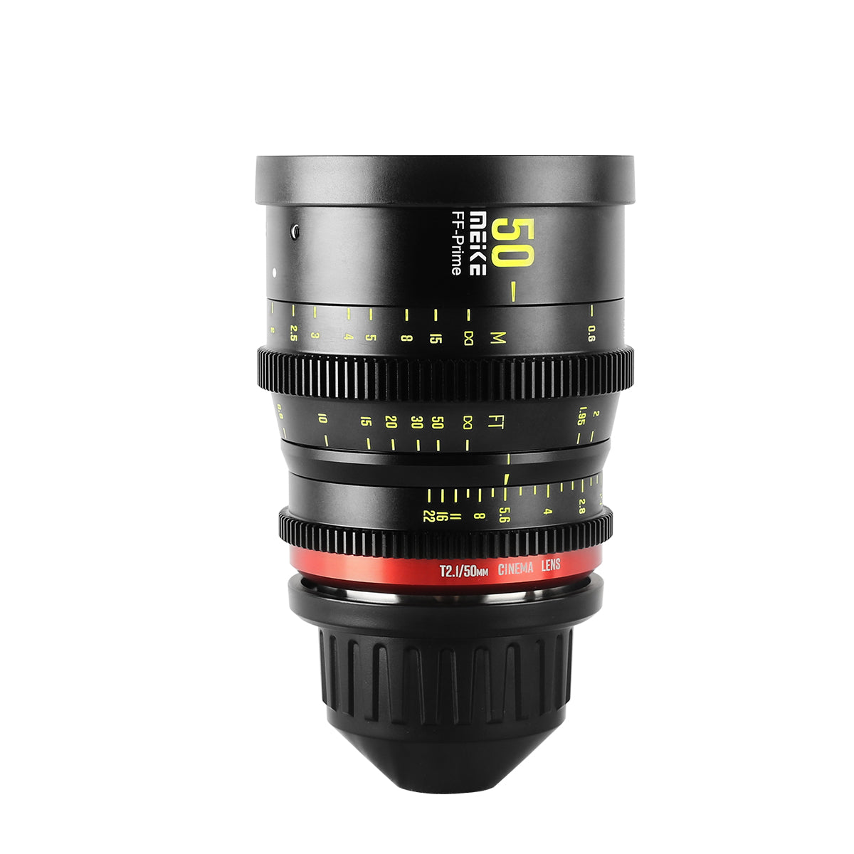 Meike FF Prime Cinema Lens -50mm T2.1 for Sony FX3/FX6/FX9,A7SIII,Canon R5,R6,RED Komodo X, BMPCC 6K PYXIS,Panasonic S1H,etc(PL/EF/E/RF/L mounts)