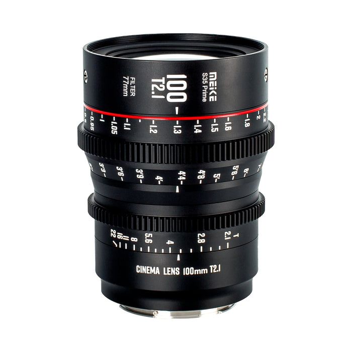 Meike Super 35 Prime Cinema Lens-100mm T2.1 for Canon EF-Mount/Arri PL-Mount Cine Camera