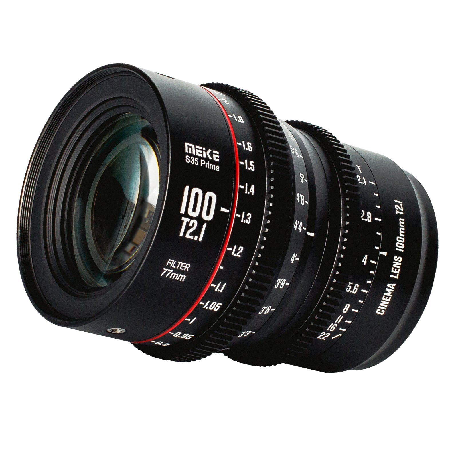 Meike Super 35 Prime Cinema Lens-100mm T2.1 for Canon EF-Mount/Arri PL-Mount Cine Camera