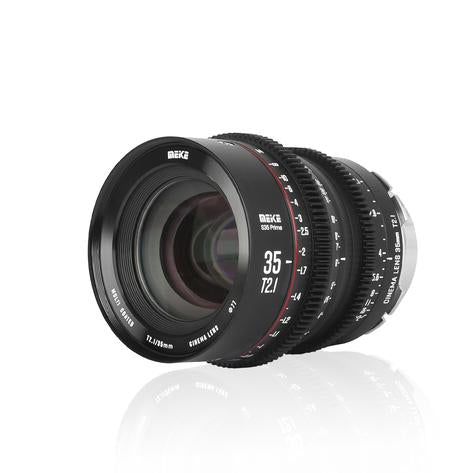 Meike Super 35 Frame Series 2* Cine Lens Kit for Cinema Camera System, such  as RED Komodo, BMPCC 6K, BMPCC 6K Pro,Z CAM S6 and Canon C70 etc.+Cine